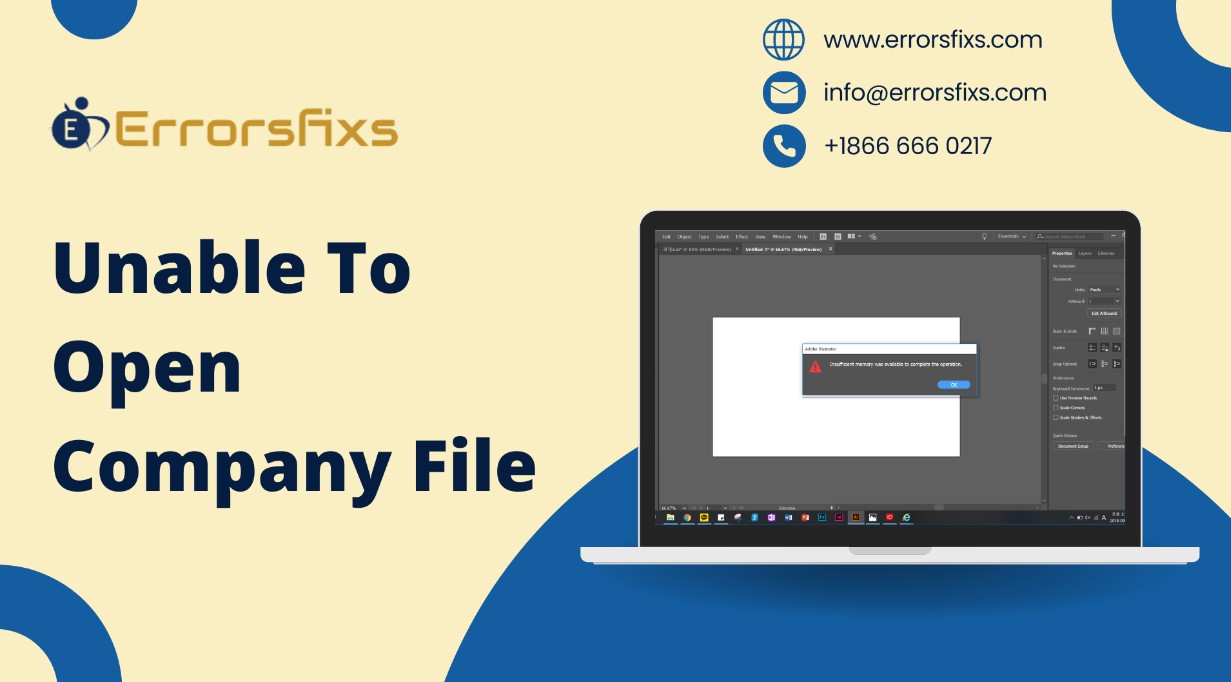 Unable To Open Company File In Quickbooks